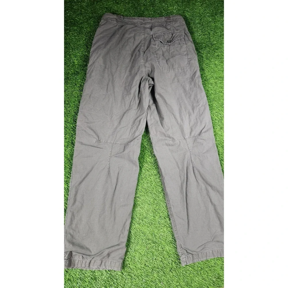 Gap Pants Mens 32x31 Gray Chino Elastic Waist Relaxed Straight Leg Casual Cotton
